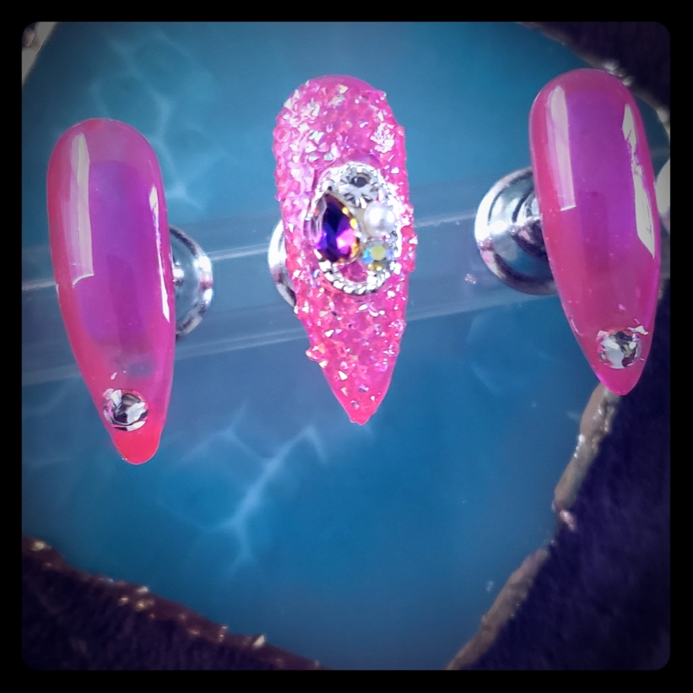 Press On Nails/Barbie Pink